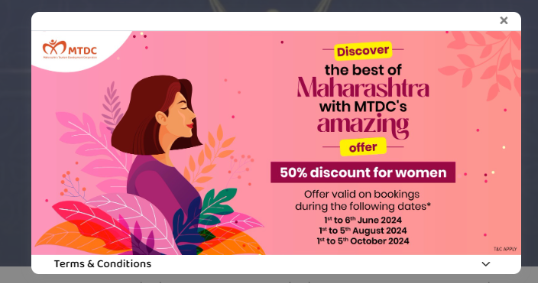 50% off in MTDC Boat Club Nashik