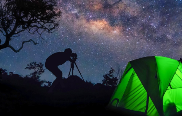 Stargazing while Camping