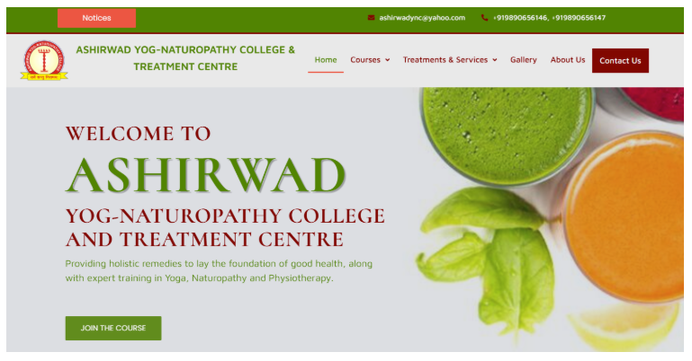 Ashirwad Yog Naturopathy College and Treatment Center