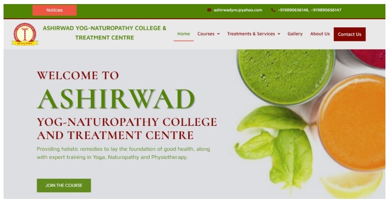 Ashirwad Yog Naturopathy College and Treatment Center Ashirwad Yog Naturopathy College and Treatment Center