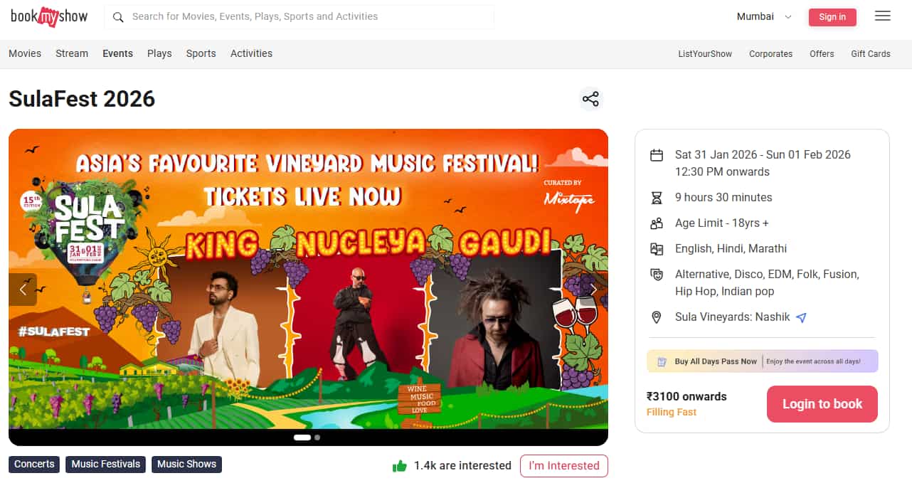 SulaFest 2026 - Tickets & Pricing 